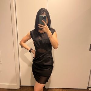 French Connection Mesh Paneled Dress